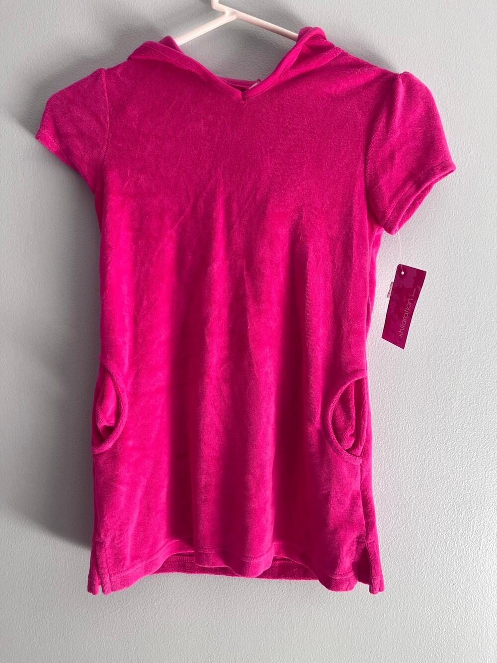 BRAND NEW Girls 6X Pink Swim Coverup